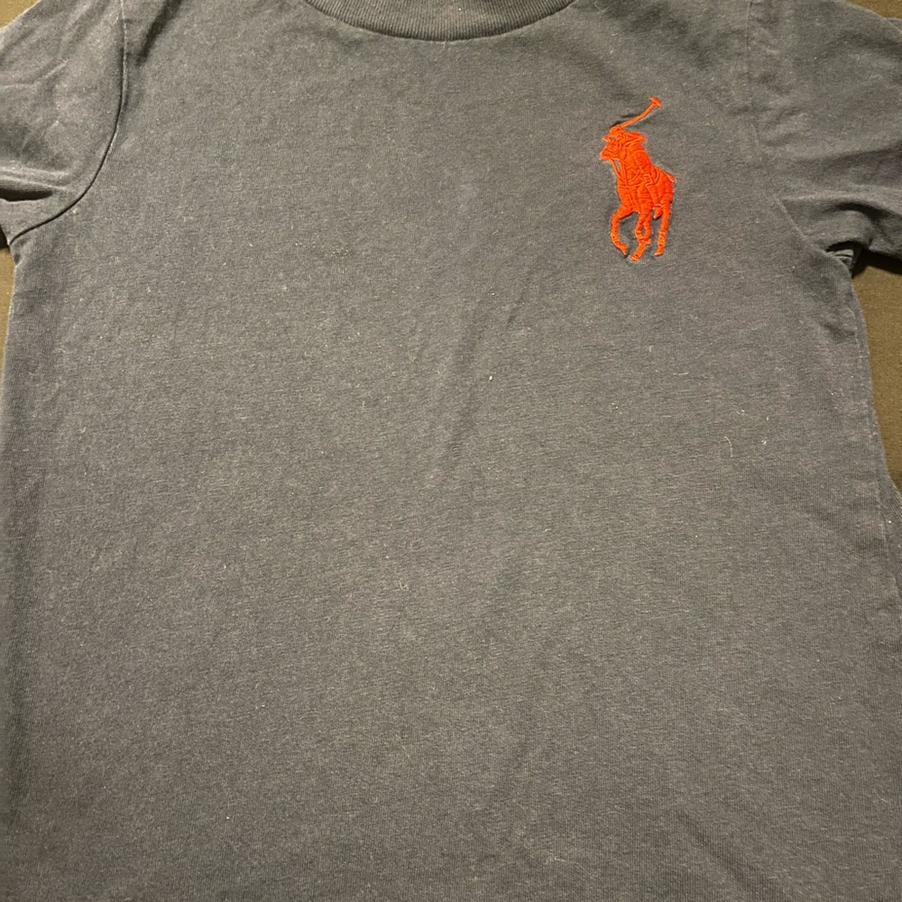 Polo by Ralph Lauren Gray Polo Shirt with Red Accents